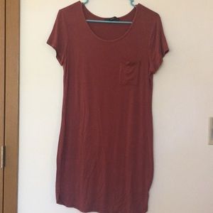 Rusty Red Skater Dress